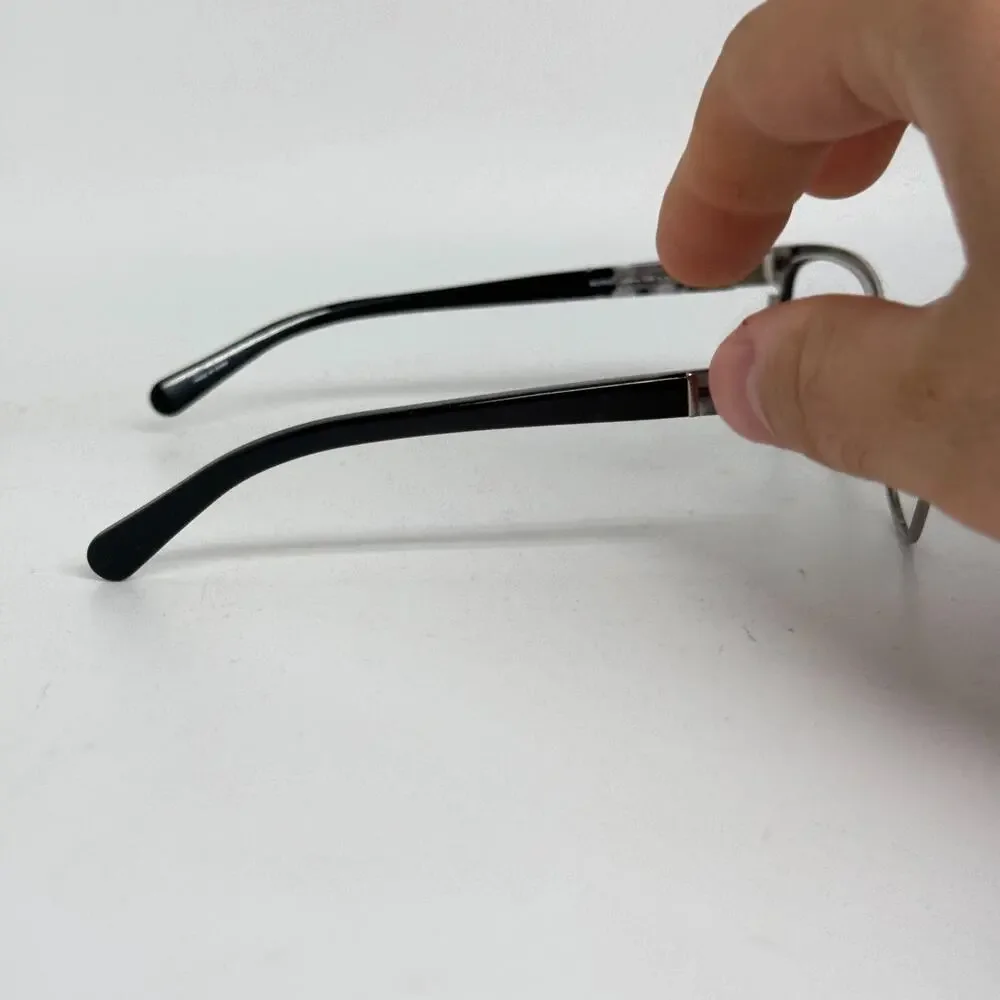 BANANA REPUBLIC Burke 284‎ Black Silver Womens Semi Eyeglasses 53-17-135 19764